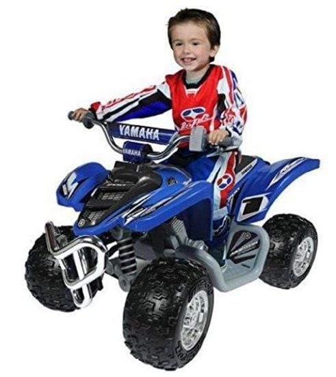 actual image of Blue Yamaha Raptor ATV