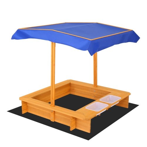 Adjustable Canopy Sand Pit - full view