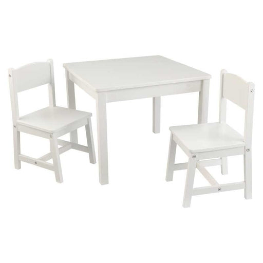 Aspen Kids Table and 2 Chair Set in white (actual image)