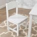 Aspen Kids Table and 2 Chair Set - white chair