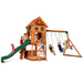 Full image of Backyard Discovery Atlantis Play Centre Swing And Play Set with children playing in white background