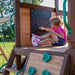 Backyard Discovery Cedar Cove Playground with Swings and Cubby House - Swing Sets