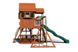Side view image of Skyfort II Swing And Play Set in white background