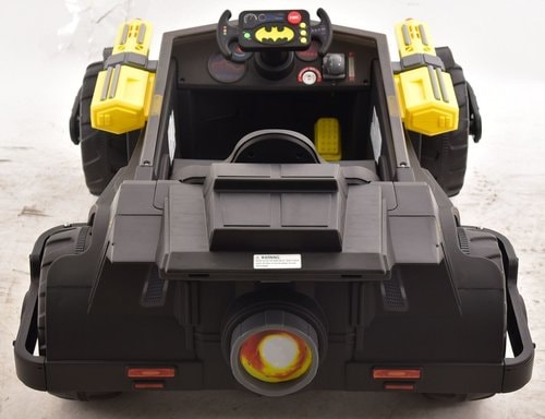 Back view image of Batmobile Ride On Car in white background