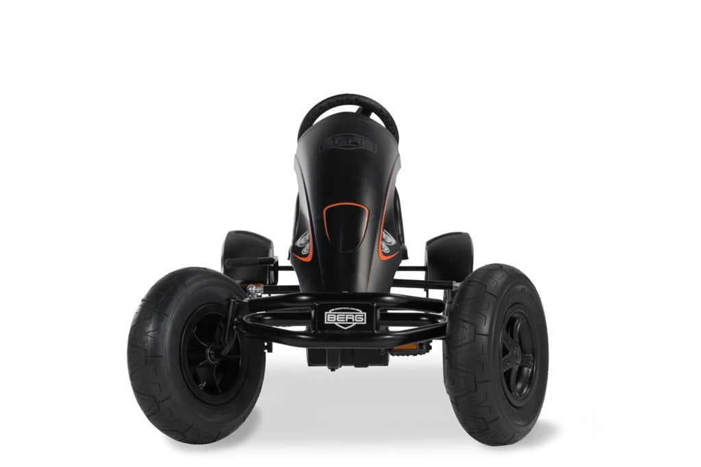Front view image of Berg BFR Black Go Kart with no background