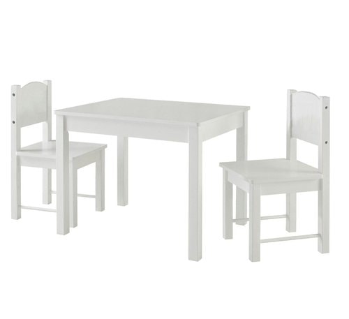 3 Piece Kids Table And Chairs Set - tabletop surface and affordable seating