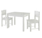 3 Piece Kids Table And Chairs Set - tabletop surface and affordable seating