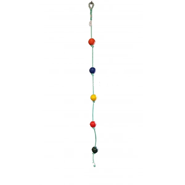 Coloured Climbing Ball Rope - actual image