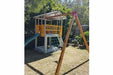 Medium Fort Cubby House - with swings, slide and climbing net