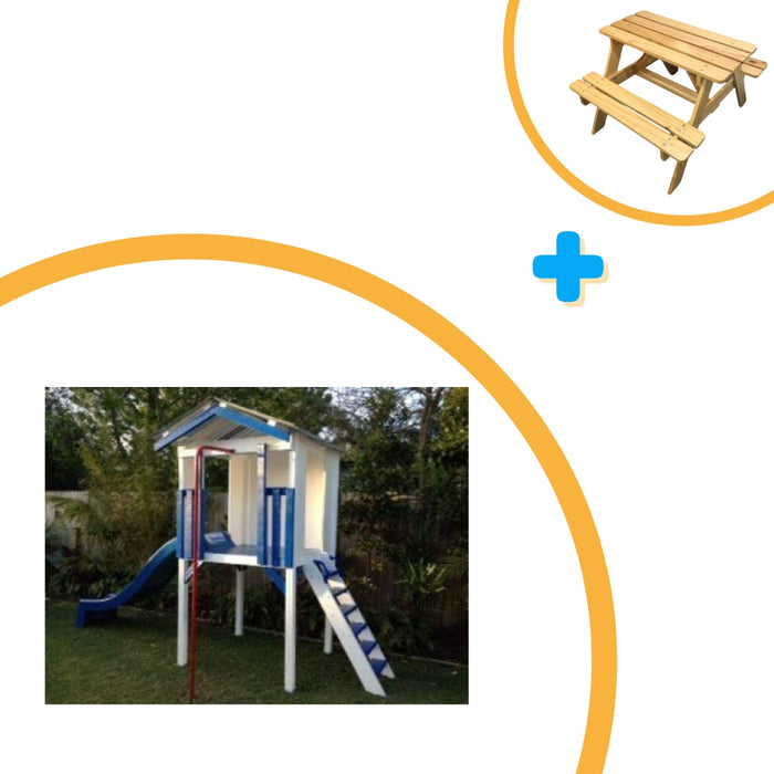 Small Fort Cubby House - Free Kid's Picnic Table