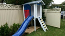 Small Fort Cubby House - with blue slide