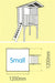 Small Fort Cubby House - dimensions