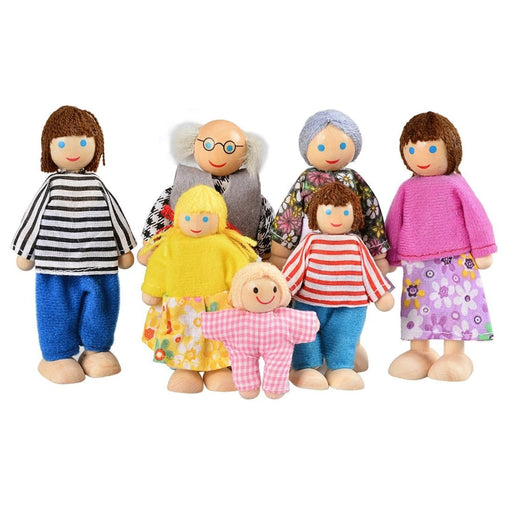 Family of 7 Dolls - complete family