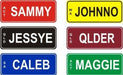 FREE Personalised Kids Number Plate - actual samples in different colors