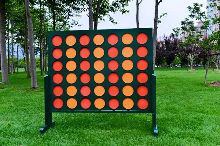 Giant Connect Game Four In A Row - outdoor background