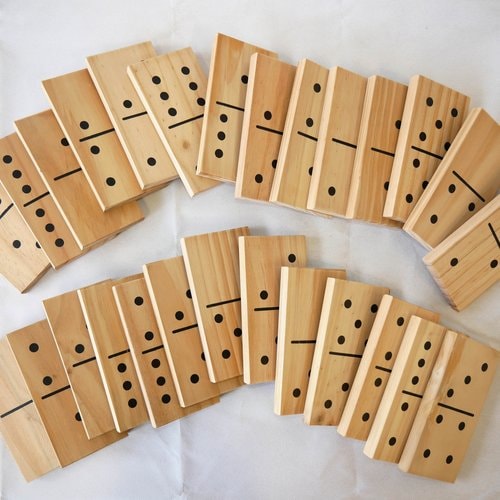 Giant Dominoes Game Set - laid up
