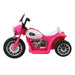 Harley Ride On Motorbike Pink or Black - side view