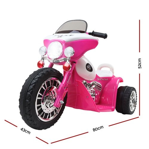 Harley Ride On Motorbike Pink or Black - dimensions