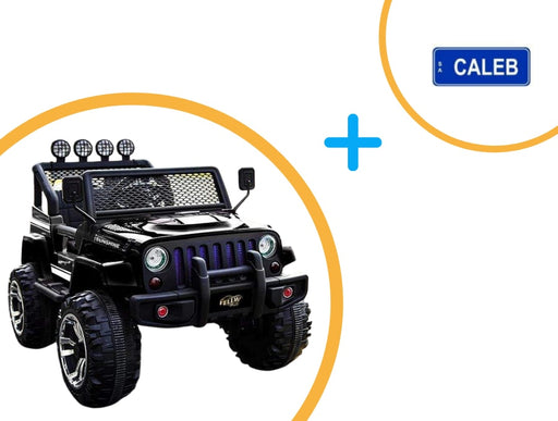 Kids Jeep Off-Road Electric Car plus free personalised  number plate
