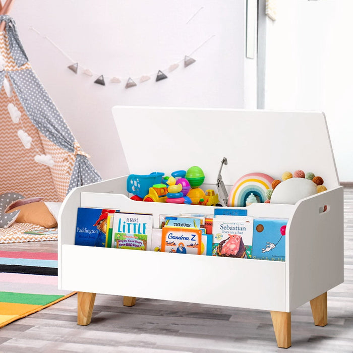 Keezi Kids Toy Box Bookshelf Storage Children Room Bookcase Organiser Display - Baby & Kids > Kid’s Furniture
