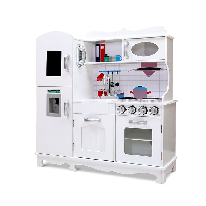 Keezi Kids Wooden White Kitchen Set — All Things For Kids