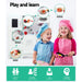 White Kids Kitchen Set Pretend Play Food Sets features