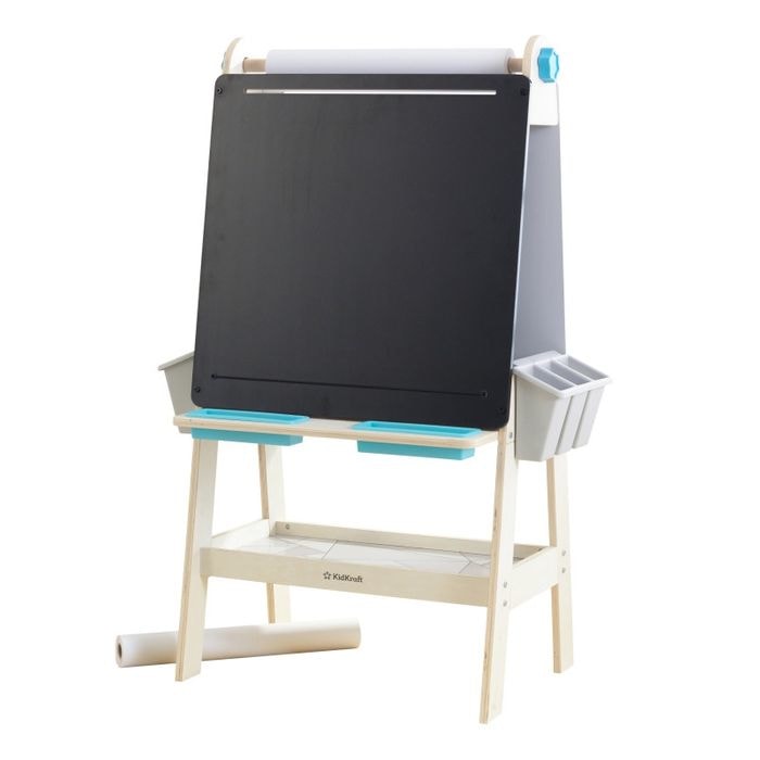 KidKraft Kids Tabletop Easel with Drawing, Blackboard and