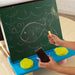 Kids Tabletop Easel - fish drawing on chalkboard