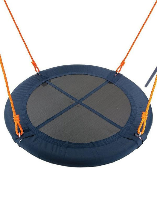 white background with the Kids Explore Nest Swing - Round Sensory Spider Swing
