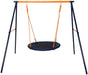 white background with the Kids Explore Nest Swing - Sensory Spider round Swing