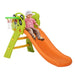 Panda Plastic Slide Basketball Hoop - orange slide with toddler playing