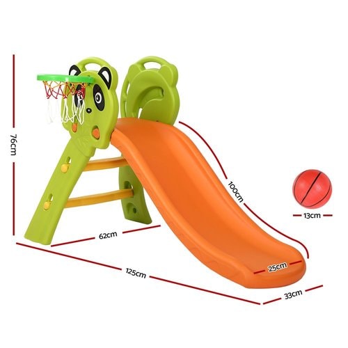 Panda Plastic Slide Basketball Hoop dimensions