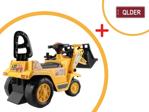 Kids Bulldozer - with personalised number plate