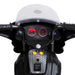Police Motorbike with Flashing Lights features