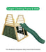 Standalone Slide Green - can be attached in a climbing frame like the Cooper Climbing Frame