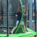 7ft HyperJump Hoppy Trampoline - little girl entering the trampoline