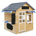 Angle front view image of Aberdeen Kids Cubby House with white background