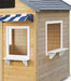 Close up side angle view Aberdeen Kids Cubby House showing both windows