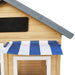 Close up image of roof features of the curtain shade of Aberdeen Kids Cubby House -with white background
