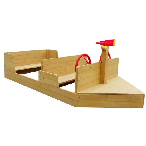 Full/actual image of Admiral Play Boat Sandpit with white background