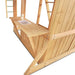 Close up image of the play kitchen of Coburg Lake Swing And Play Set in white background