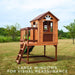 Lifespan Kids Echo Heights Wooden Cubby House with Green Slide Playset - High End Cubby Houses