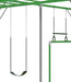 Close up image of swing and trapeze of Junior Jungle Madagascar Monkey Bars Set in white background