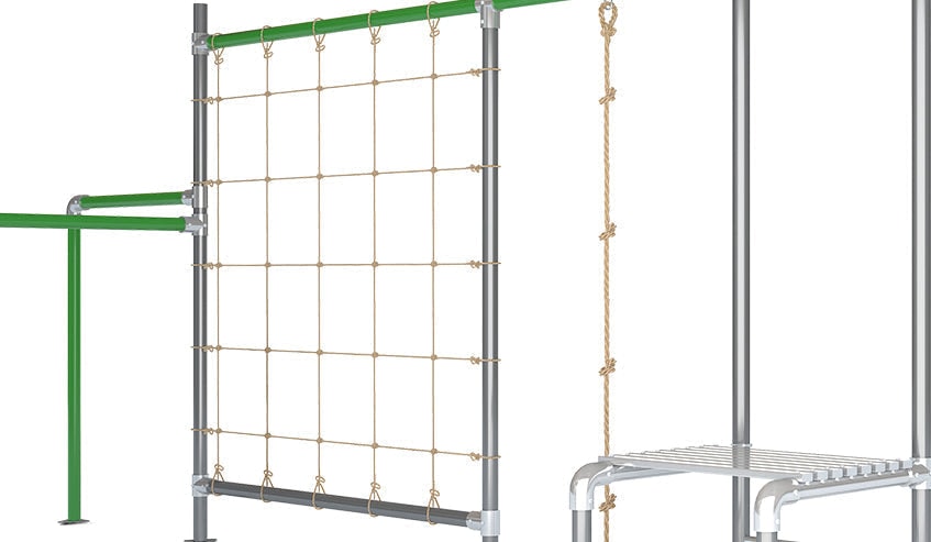 Junior Jungle Monsoon soft-feel climbing rope close-up