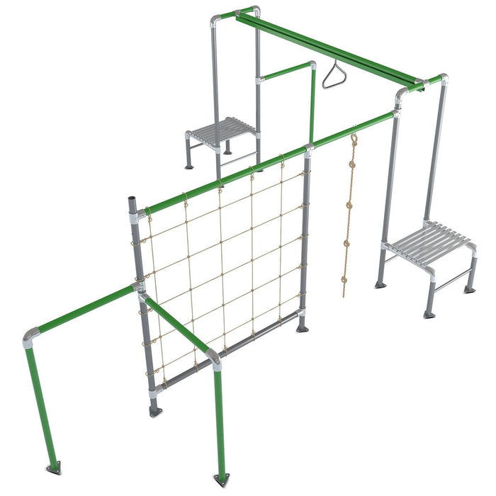Junior Jungle Monsoon raised platform and acrobatic bar close-up