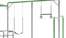 Close up image of the swing and trapeze of Junior Jungle Safari Outdoor Playset in white background