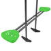 Close up image of 2 seat glider of Lynx Metal Swing Set With Slide in white background