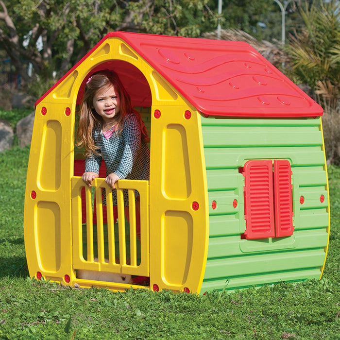 Magical Cubby House - little girl inside the house