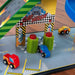Mega Ramp Racing Set - car ramp toy with carwash background