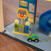 Mega Ramp Racing Set - car ramp toy with gasoline station background 
